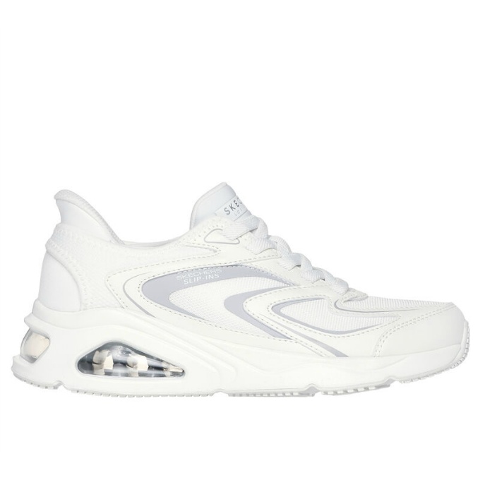 スケッチャーズ SKECHERS ウォーキングシューズ レディース スリップインズ トレスエア ウノ EZグライド 177408-WHT run