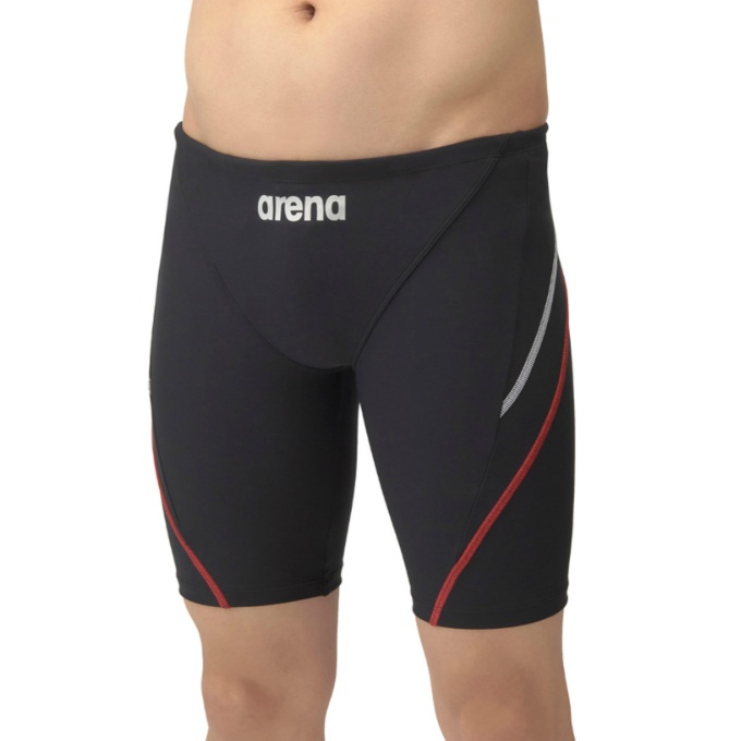 【メール便送料無料】アリーナ arena トレーニング水着 スパッツ メンズ タフロングスパッツ AS5SWM00M-BKRD