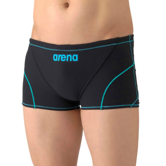 【メール便送料無料】アリーナ(arena) トレーニング水着 スパッツ メンズ トレーニングスパッツ ショートレッグ AS6SWM04M-BKBL